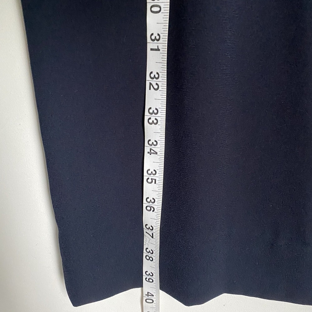 Vintage Talbots Midi Dress Size 8 Navy Long Sleeve Career Office Wear Elegant - Picture 6 of 12